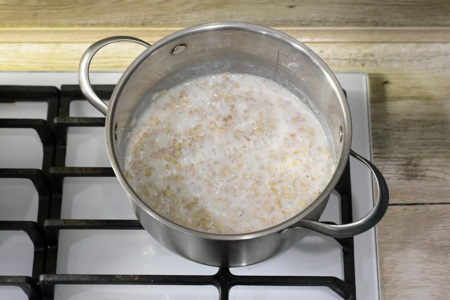 Шаг 3. Сколько варить молочную кашу?